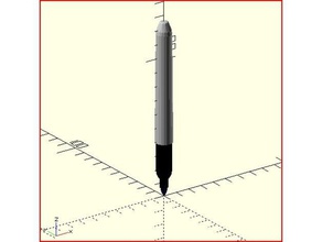 pennarello strumenti di disegno magic marker marcatore titolare sharpie staffa monte 3d print model - Mito3D