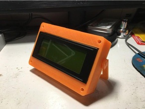 20x4 lcd display case jeffco electronics arduino 3d print model - Mito3D
