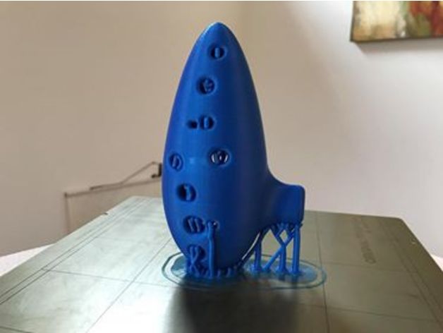 gereinigt aktualisiert 12-Loch-ocarina-Baum unterstützt slic3r-Profil Musik 3D print model - Mito3D