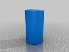 my customized rounded cylinder 56x100 parts 3d print model - Mito3D