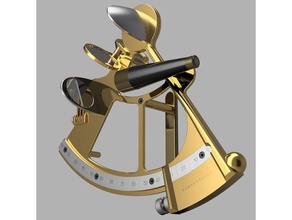 sextant physics & astronomy geometry navigation 3d print model - Mito3D