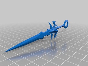 frostmourne keychain keychains arthas world warcraft 3d print model - Mito3D