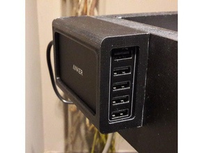anker charger holder household bureau chargeur desk 3d print model - Mito3D