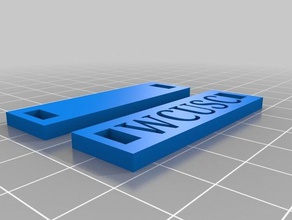 shoe string tag 3d printing 3d print model - Mito3D