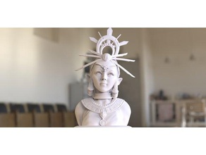 lady riju Skulpturen Legende zelda 3d print model - Mito3D