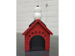 snoopy door - hole cover models lid peanut 3d print model - Mito3D