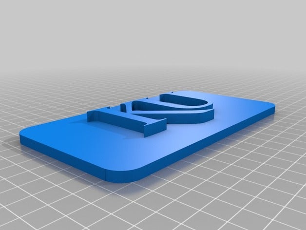 ku chapa de 5mm placa A impressão 3d 3D print model - Mito3D