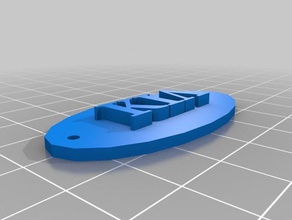 kia Schlüsselanhänger 3d print model - Mito3D