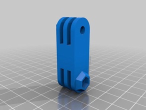gopro extender double female camera customized 3d print model - Mito3D