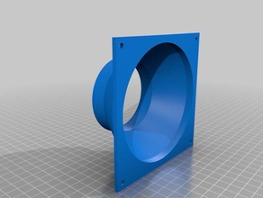 duct flange 120mm & 3in parts 3d print model - Mito3D