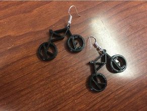 vélo de boucles d'oreilles L'impression 3d 3d print model - Mito3D