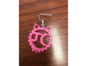 pink earring 3d printing 3d print model - Mito3D