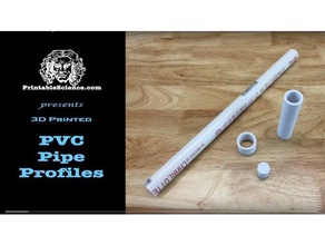 tubo de pvc los perfiles 3d print model - Mito3D