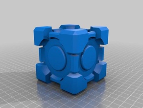 portal-cube 3d-drucken companion cube portal 2 3d print model - Mito3D