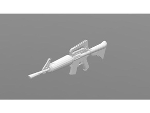 fortnite m4 weapon video games game print 3d print model - Mito3D