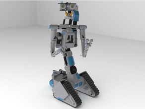 jfive - robot de court-circuit modèle robots 3d print model - Mito3D