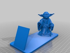 yoda force book end 3d printing 3d print model - Mito3D