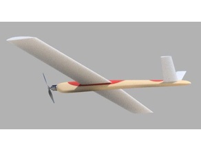 rc uçak r c araçlar gerçek planör uzun menzilli aicraft hava 3d print model - Mito3D