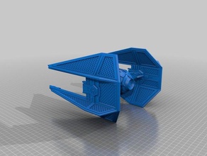 legion scale tie interceptor Spiele 3d print model - Mito3D