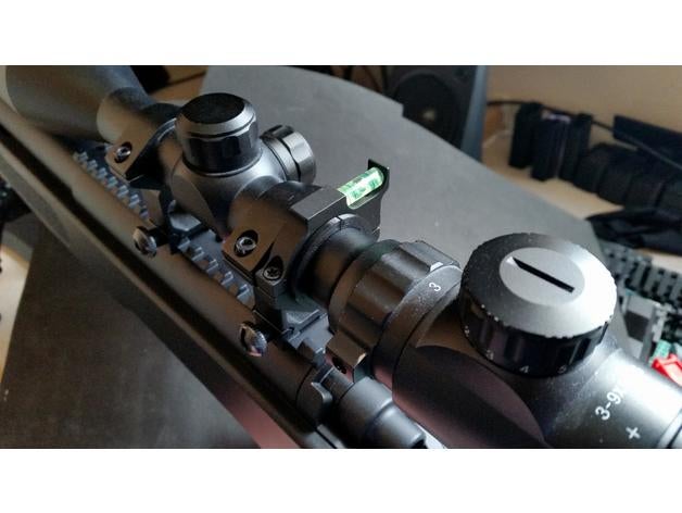 25-30mm âmbito do adaptador esporte & ao ar livre 25mm 30mm airsoft bolha nível de aplicação sniper 3D print model - Mito3D