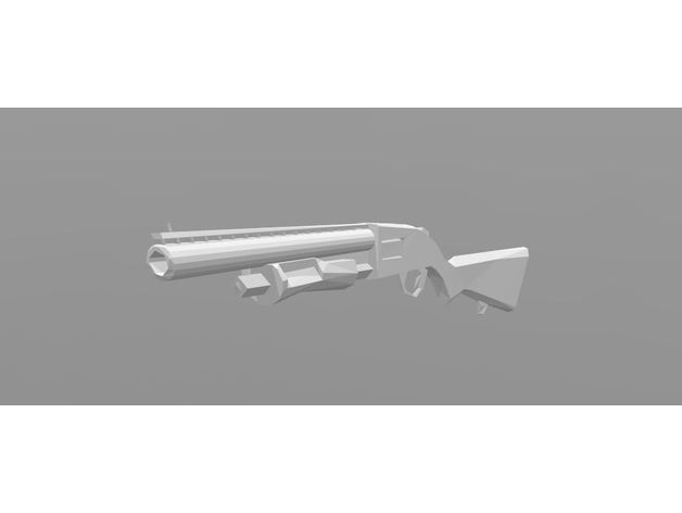 fortnite pompe shootgun arme les jeux vidéo jeu d'impression 3D print model - Mito3D