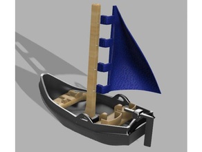 barco a vela brinquedos & games 3d print model - Mito3D