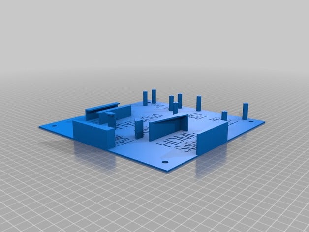 hyperion yüzüne monte tv elektronik 2 raspberry pi sıfır televizyon 3D print model - Mito3D