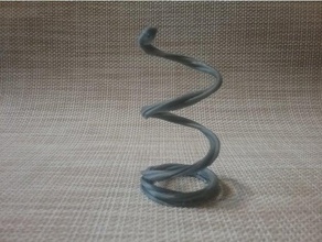 sinuoso corda em espiral A impressão 3d de testes 3d print model - Mito3D