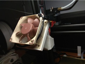 ender 2 60 mm adaptateur pour ventilateur L'imprimante 3d de pièces 60mm ender2 fan l'adaptateur conduits ventilation 3d print model - Mito3D