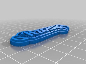 rzouga llaveros personalizado 3d print model - Mito3D