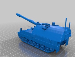 panzerhaubitze 2000 vehicles germany howitzer military spg 3d print model - Mito3D