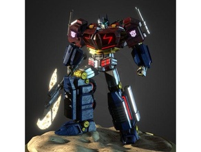 prime - savaş cybertron heykeller optimus Başbakan transformers 3d print model - Mito3D