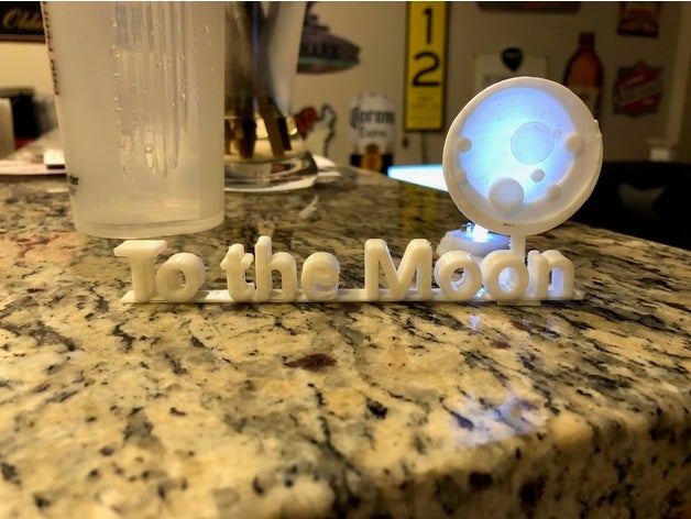 moon art 3D print model - Mito3D