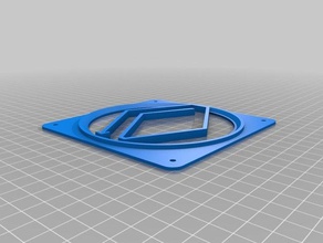 120mm pc fan guard lbry credits lbc computer bitcoin crypto cryptocurrency gaurd 3d print model - Mito3D