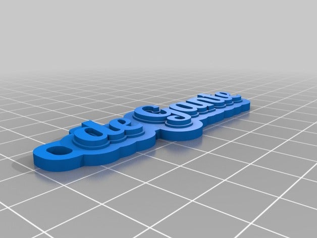 gante llav i portachiavi su misura 3D print model - Mito3D