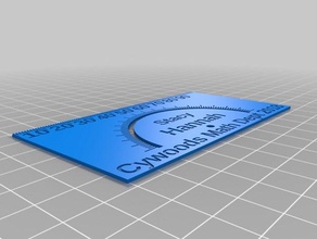 mathbusinesscard customized 3d print model - Mito3D