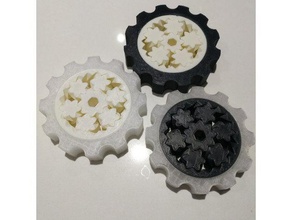 gear gadget bearing cog games fidget spinner 3d print model - Mito3D