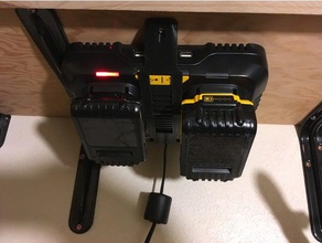 unter dem Regal montieren dewalt dcb102 Akku-Ladegerät Werkzeug-Halterungen & - Boxen Batterie Batterie-Ladegerät 3d print model - Mito3D