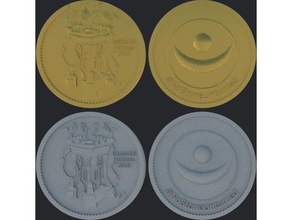 imortal fortaleza desafio de moeda moedas e selos nostoneunturned dnd masmorras dragões tampo mesa 3d print model - Mito3D