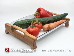 fruit vegetables tray cnc kitchen & dining bending router compound hardwood kerf mpcnc stepcraft zenziwerken 3d print model - Mito3D