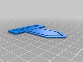 meu personalizados marcador de clipe papel office personalizado 3d print model - Mito3D