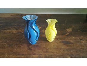 2 deneysel vazo dekor spiralized spiral modu baskı vazolar vaso spirale 3d print model - Mito3D