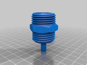 rv camper - city water inlet flush adapter 3d print model - Mito3D