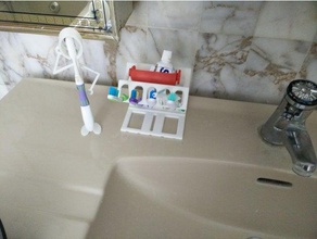 another brush teeth holder remix bathroom 3d print model - Mito3D