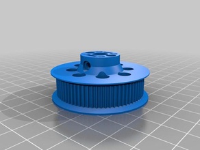 gt2 2m 71-teeth 45mm-out-diameter 22mm-width 8mm-bore parts 45mm 3d print model - Mito3D