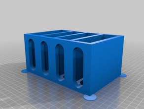 vignesh slotted drawer box customized 3d print model - Mito3D