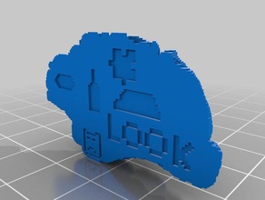 3d barra autismawareness brainpuzzle el recreo 1 de la 3d print model - Mito3D