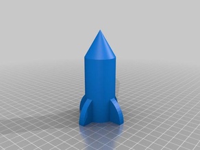 toy rocket toys & games simple 3d print model - Mito3D