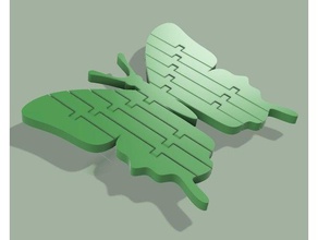 flexi articulado de la mariposa a los animales animal articulados modelo fusion 360 articulada bisagras 3d print model - Mito3D