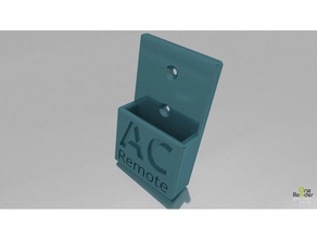 remote controller holder haier ac unit organization air conditioner control 3d print model - Mito3D